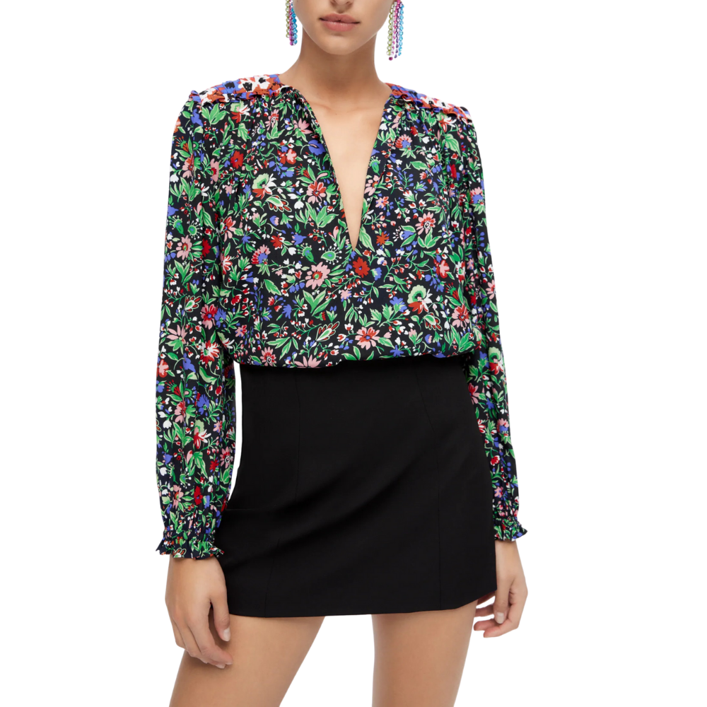 Camisa Estampada Elástico Punhos