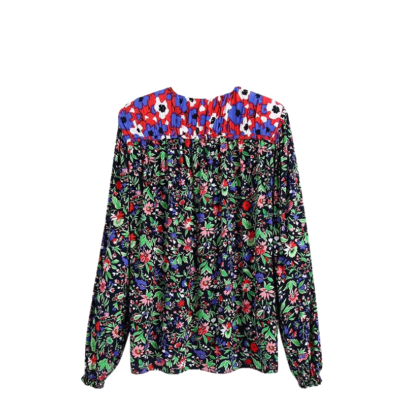 Camisa Estampada Elástico Punhos