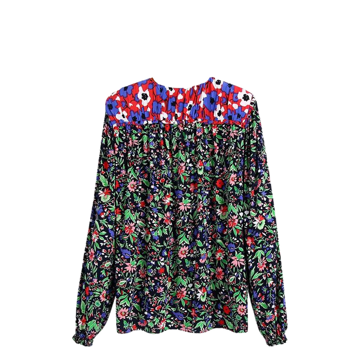 Camisa Estampada Elástico Punhos