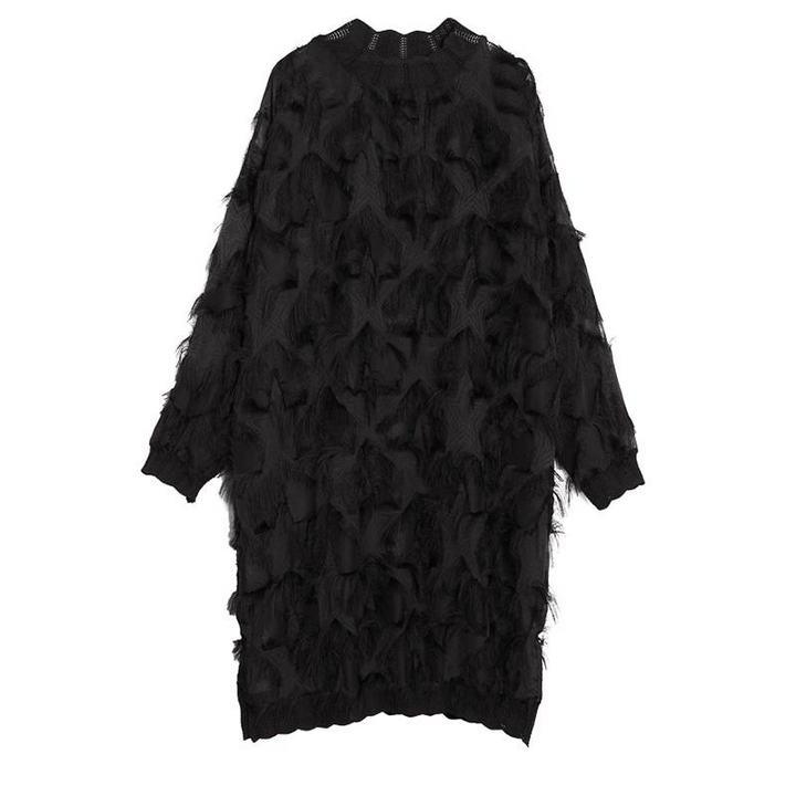 Vestido Midi Oversized Preto