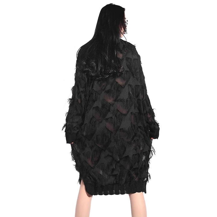 Vestido Midi Oversized Preto