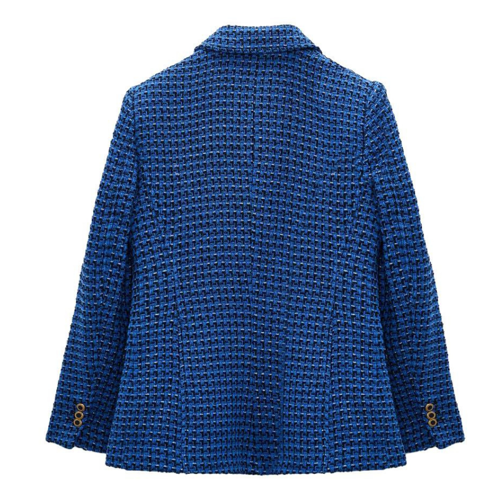 Blazer Alfaiataria Com Botões Azul