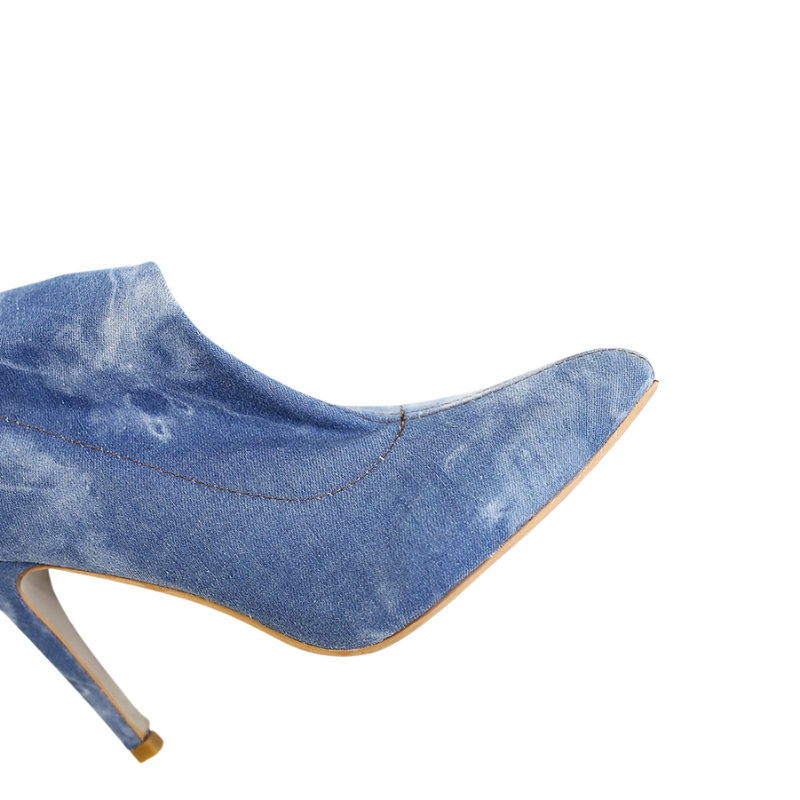 Bota Over The Knee Jeans Bico Fino