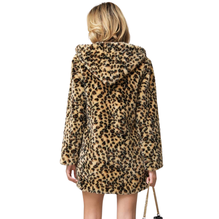 Casaco Glam Onça Com Capuz