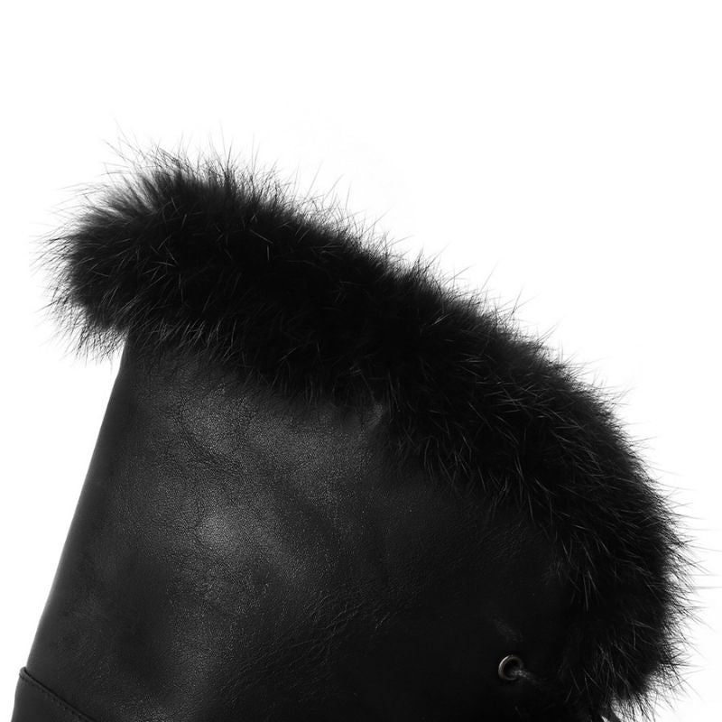 Bota Over the Knee Peluciada Com Laço