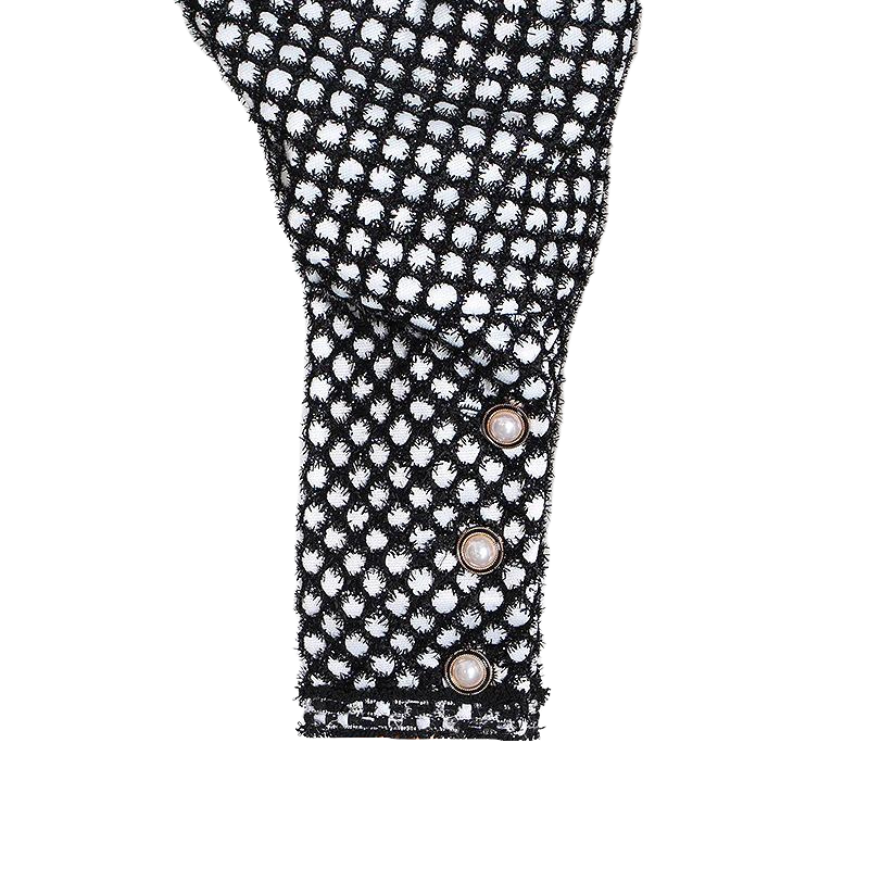 Blusa Cropped Manga Bufante Xadrez