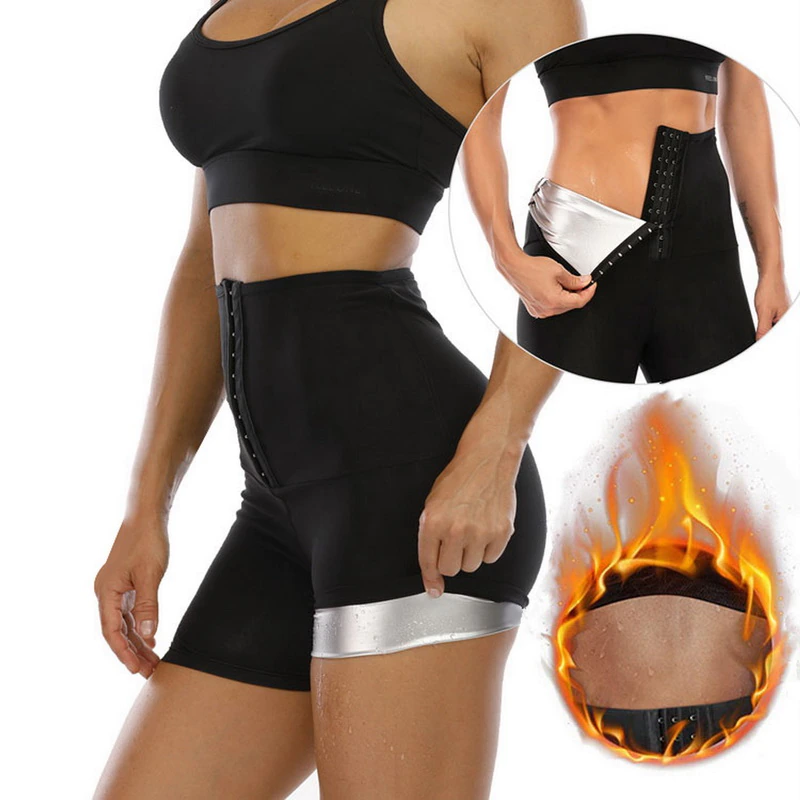 Short Com Cinta Modeladora Anticelulite Efeito Sauna