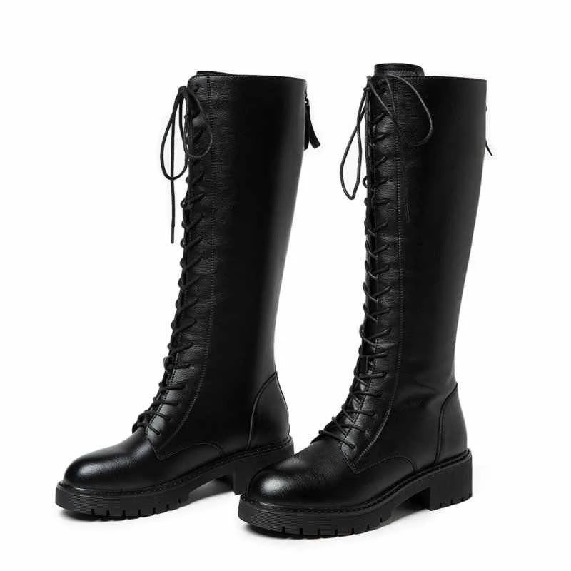 Bota Coturno Cano Longo Salto Flat