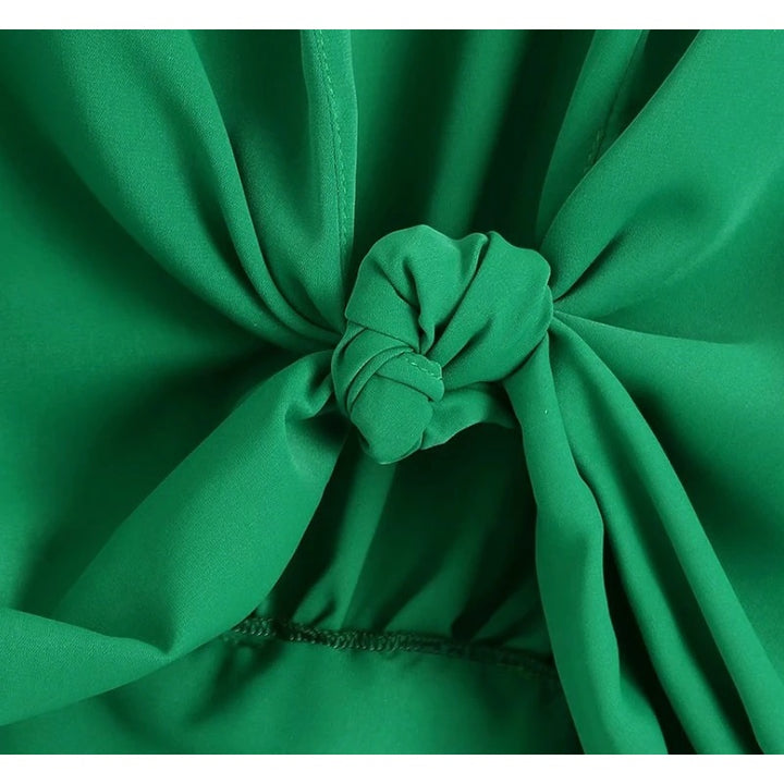 Blusa Cropped Com Amarração Verde