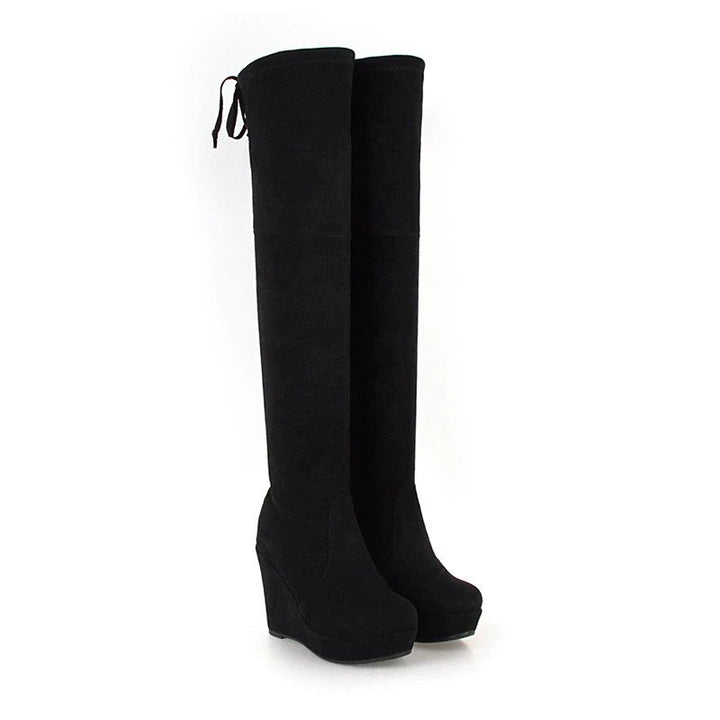 Bota Over The Knee Salto Anabela