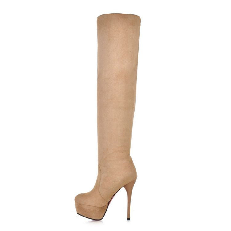 BOTA CAMURÇA SALTO FINO - PODEROSA SHOP