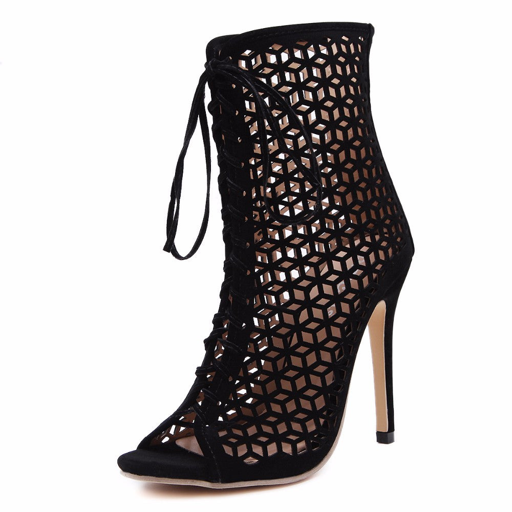 OPEN BOOT SALTO FINO COM TELA - PODEROSA SHOP