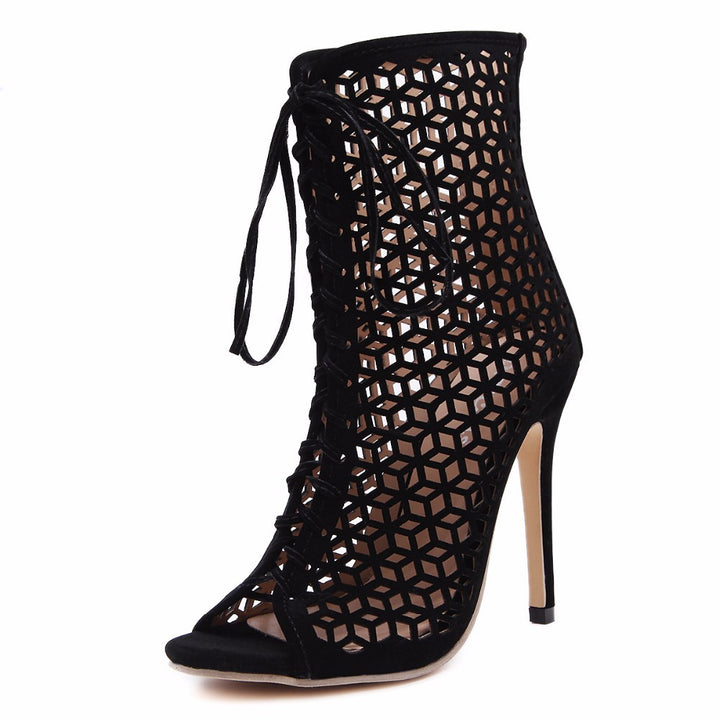 OPEN BOOT SALTO FINO COM TELA - PODEROSA SHOP