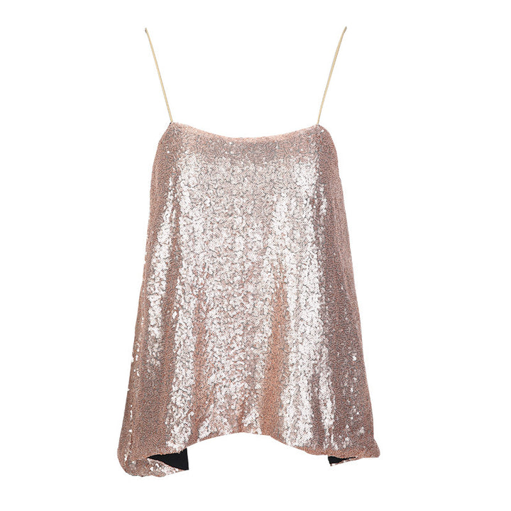 REGATA FEMININA COM PAETÊS - PODEROSA SHOP