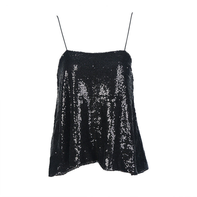 REGATA FEMININA COM PAETÊS - PODEROSA SHOP