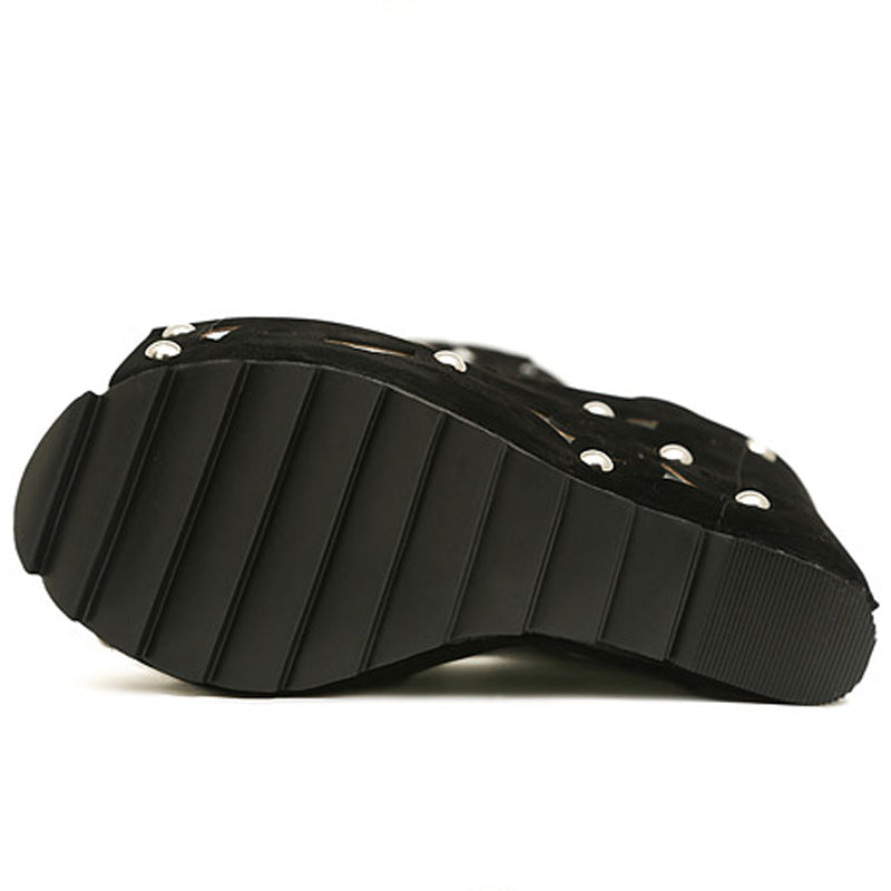 GLADIADORA PLATAFORMA BLACK WHITE - PODEROSA SHOP