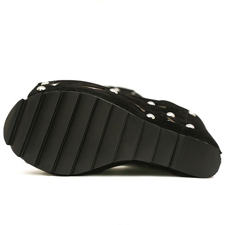 GLADIADORA PLATAFORMA BLACK WHITE - PODEROSA SHOP