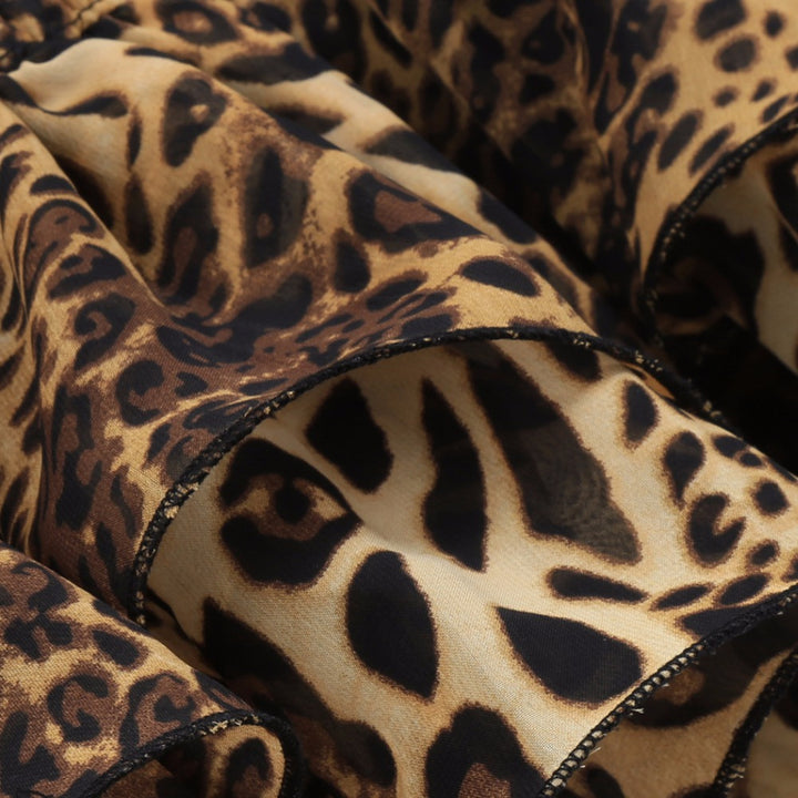 BLUSA FEMININA LEOPARDO COM FRANZIDO - PODEROSA SHOP