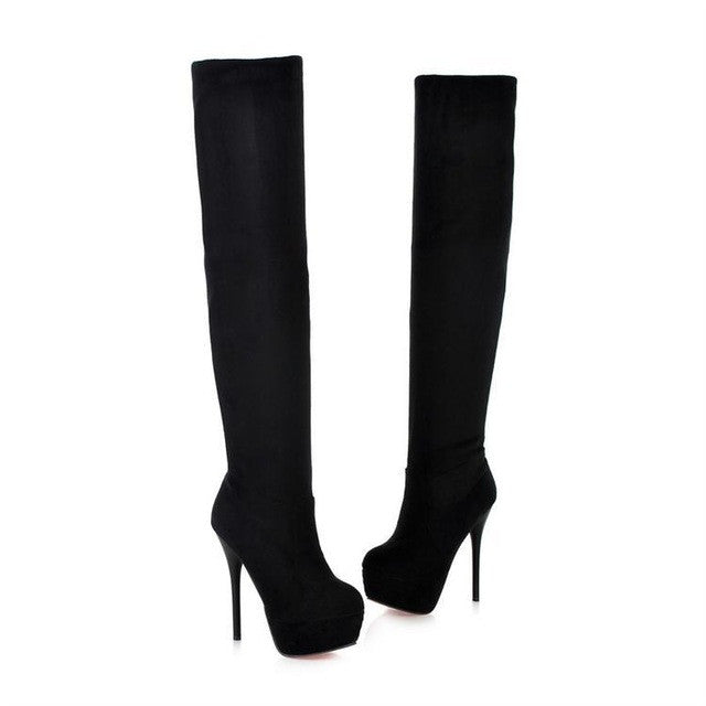 BOTA CAMURÇA SALTO FINO - PODEROSA SHOP