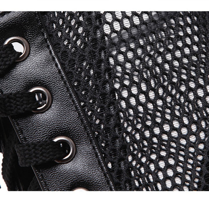 OPEN BOOT SALTO TELA PRETO - PODEROSA SHOP