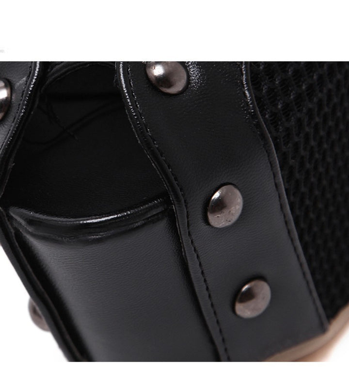 OPEN BOOT SALTO TELA PRETO - PODEROSA SHOP