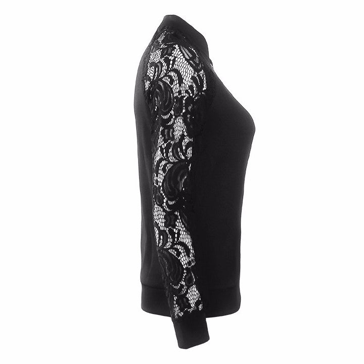 JAQUETA BOMBER MANGA RENDA - PODEROSA SHOP