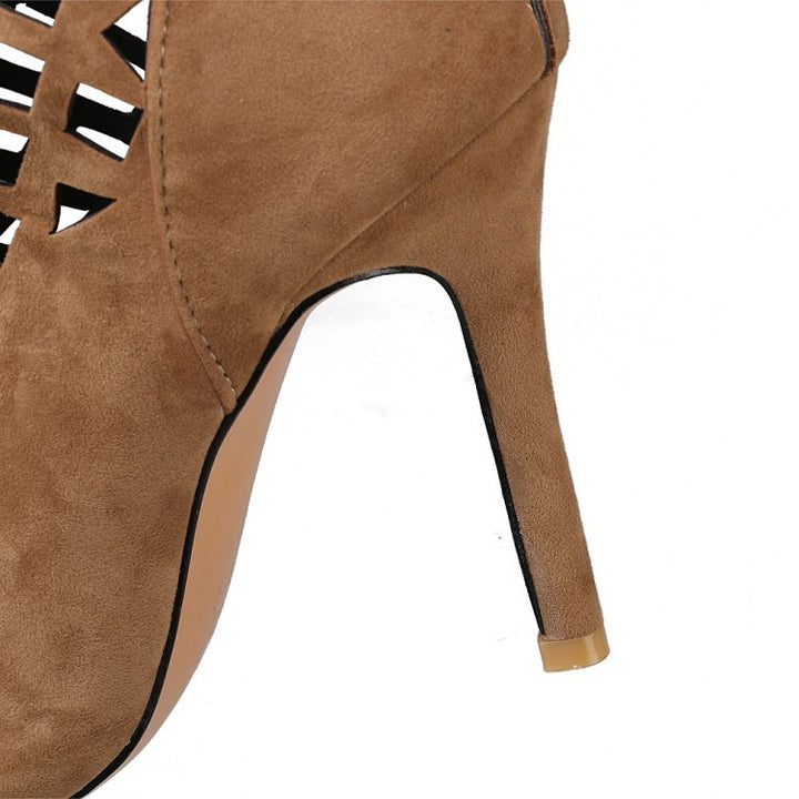 GLADIADORA CANO LONGO EM SUEDE - PODEROSA SHOP