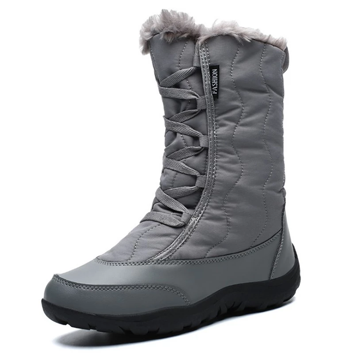 Bota Impermeável Snow Boot Forrada Com Pelos